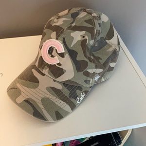 Cubs Camo & Pink Hat